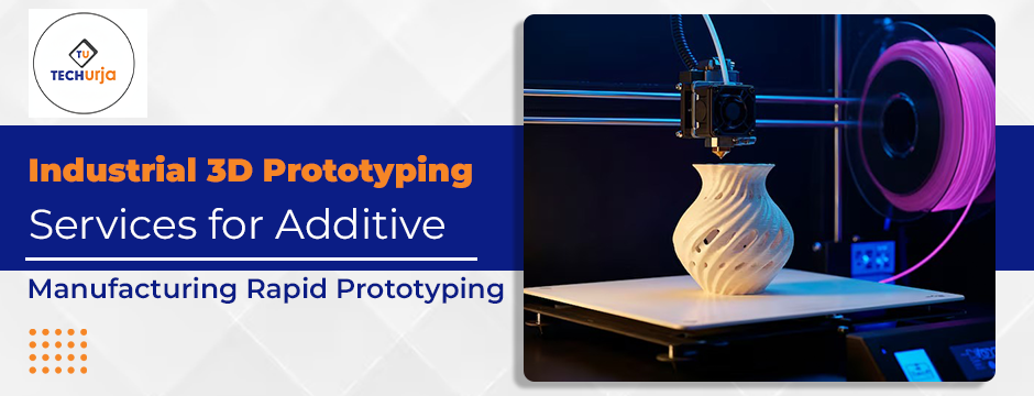 Industrial 3D prototyping services using a 3D printer to create a rapid prototype through additive manufacturing